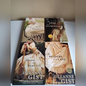 Deeanne Gist -4 Romance Books -Measure Of A Lady (Signed)  Bride In The Bargain+